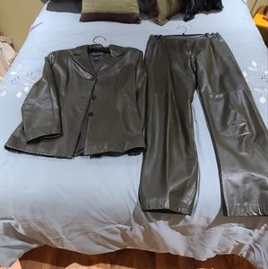 Ladies Danier Leather Pants and Jacket Suit
